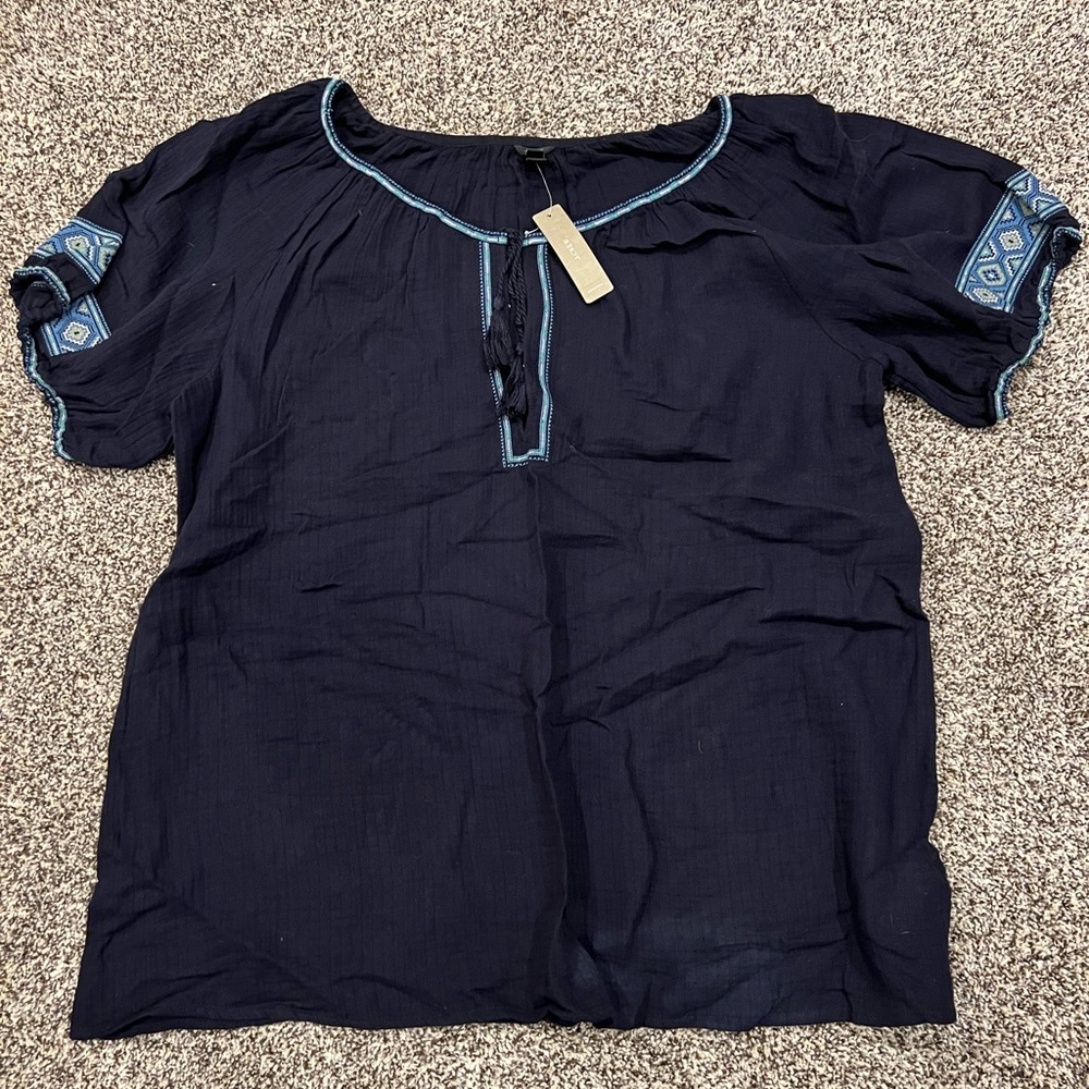 ✳️NWT✳️J.Crew Short Sleeve Linen Tunic